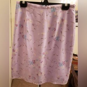 Old Navy - Lavender Flower Skirt - Size 8